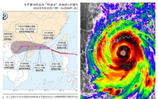 台风桦加沙登陆 珠海17级大风 海水倒灌