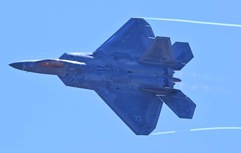 美軍F-22戰機。（法新社）