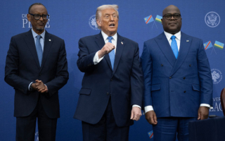 川普主持刚果与卢旺达和平协议签署仪式